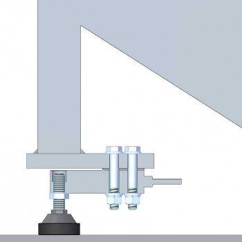 Scale construction kit with shearbeam loadcells, 4x1t, XK3