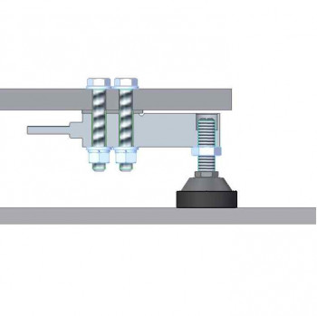 Scale construction kit with shearbeam loadcells, 4x10t, HD1