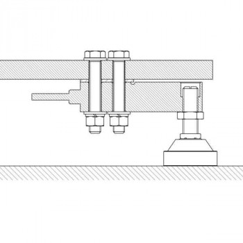 Scale construction kit with shearbeam loadcells, 4x2t