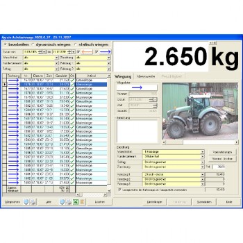 Software control for AGRETO drive-over-scale