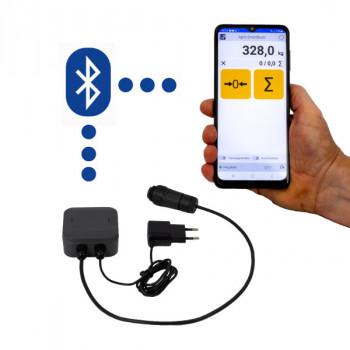 Wiegebalken Vario Edelstahl mit Bluetooth Wiegeelektronik