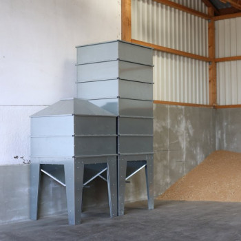 Pellet Silo with 2 Extensions and Lid
