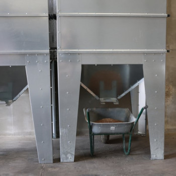 Pellet Silo with 2 Extensions and Lid