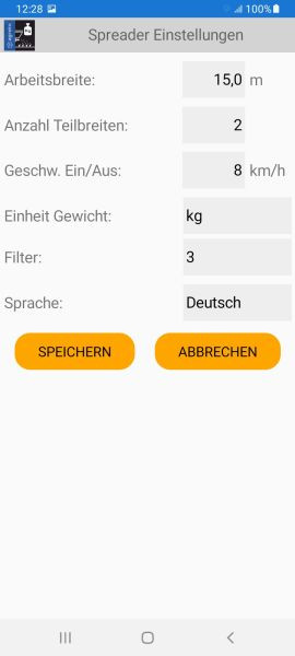 AGRETO three-point scale with indicator and app