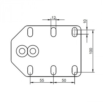 Wiegebalken Vario Edelstahl mit Wiegeanzeige XK4