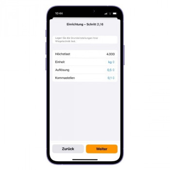Bluetooth Wiegeelektronikmodul mit App