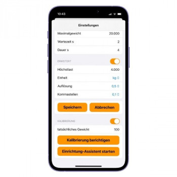 Bluetooth Wiegeelektronikmodul mit App