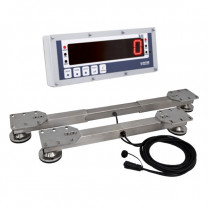 Wiegebalken Vario Edelstahl mit Wiegeanzeige DGT60