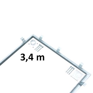 Installation kit for scale foundation 3.4 x 1 m