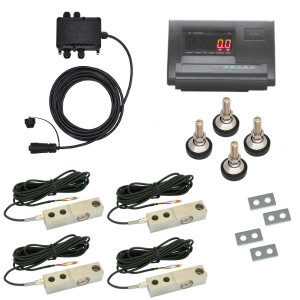 Scale construction kit with shearbeam loadcells, 4x1t, XK3