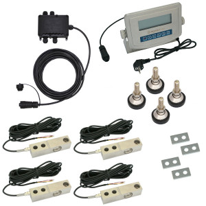 Scale construction kit with shearbeam loadcells, 4x0,5t, HD1