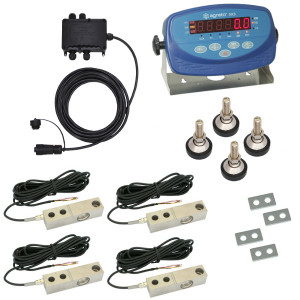 Scale construction kit with shearbeam loadcells, 4x0,5t, XK3