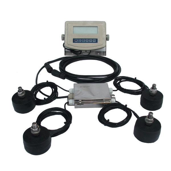 AGRETO weighing set with 4 weighing feet up to 4.000 kg