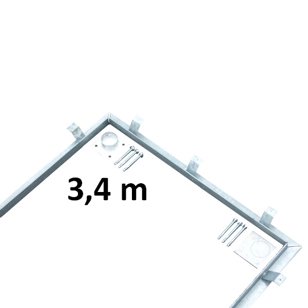 Einbausatz für Wiegeplattform 3,4 x 1 m